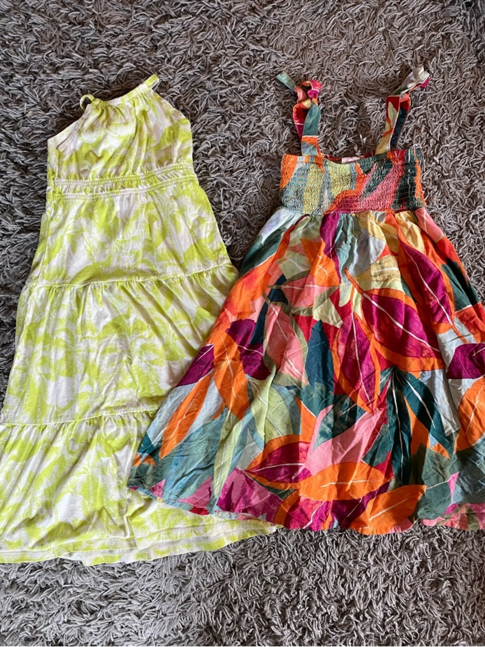 Old Navy & Wonder Nation Girls' Bright Multicolor Sundresses Orange, Pink Green